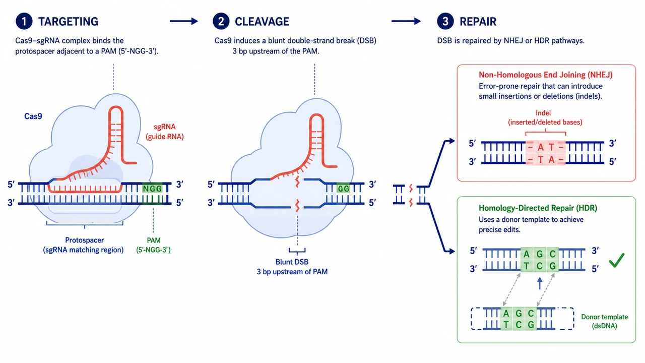 CRISPR-Cas9 Mechanism Diagram