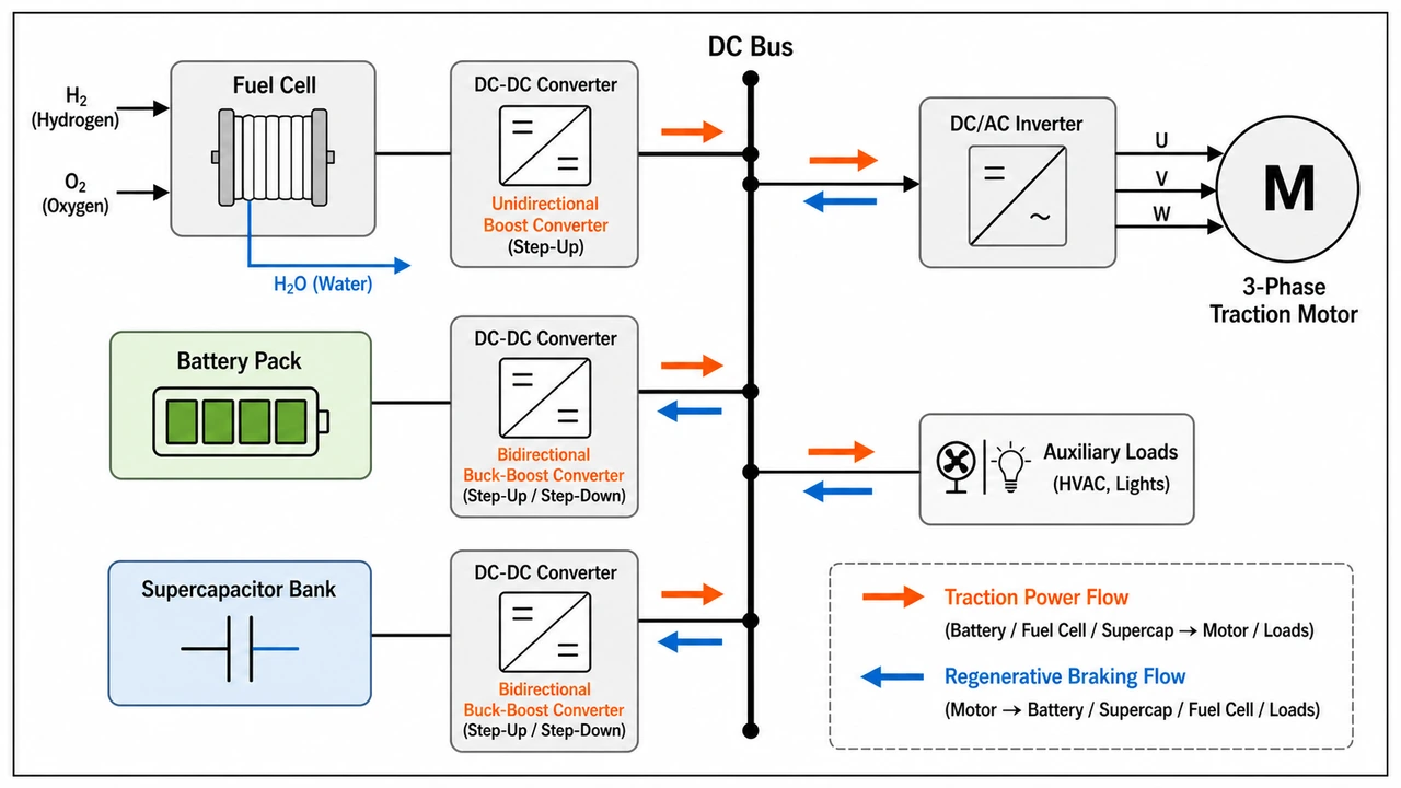 Hybrid Energy Storage System Schematic