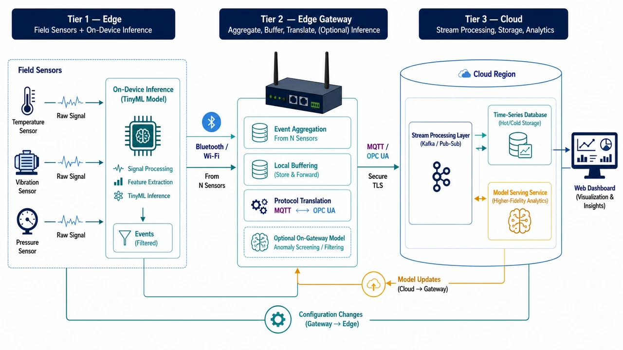IoT Sensor → Edge → Cloud Pipeline