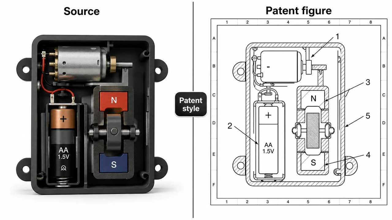 Patent / Technical Drawing Conversion